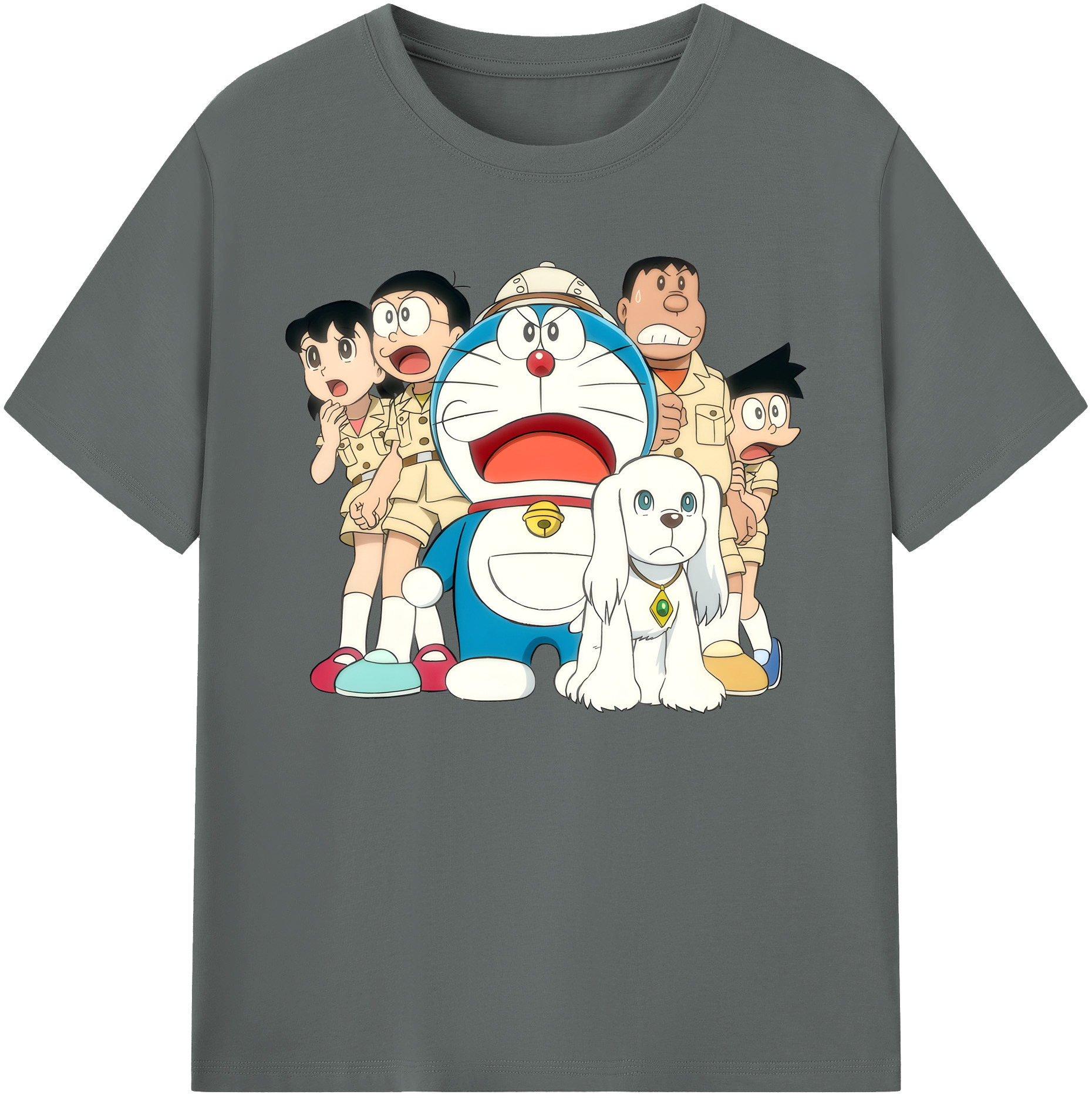 （画像用） ドラえもん Doraemon 綿100％ メンズ半袖Tシャツ｜肌触りやわらか＆通気性